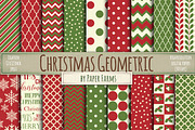 Christmas geometric backgrounds, a Pattern Graphic by Paper Farms (Thumbnail 1 of 4)