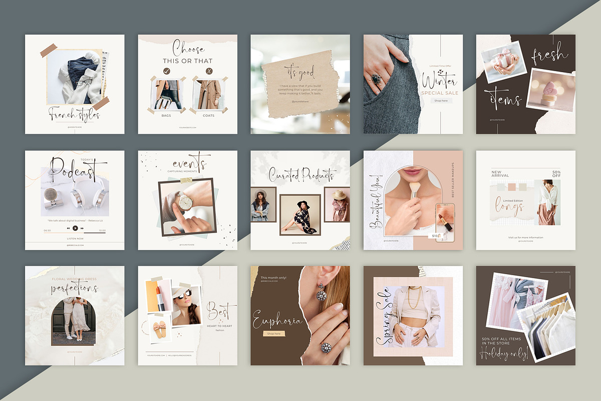 CLASSY Paper Based Instagram Creator, a Social Media Template by SNIPESCIENTIST (Photo 16 of 33)