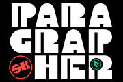 SK Paragrapher — Heavy Modern Font, a Font by Shriftovik Type Foundry (Thumbnail 1 of 10)