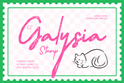 CS Galysia Stamp, a Script Font by Craft Supply Co. (Thumbnail 1 of 8)