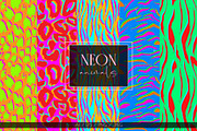 Neon Animals print collection, a Pattern Graphic by Salted Galaxy (Thumbnail 1 of 9)
