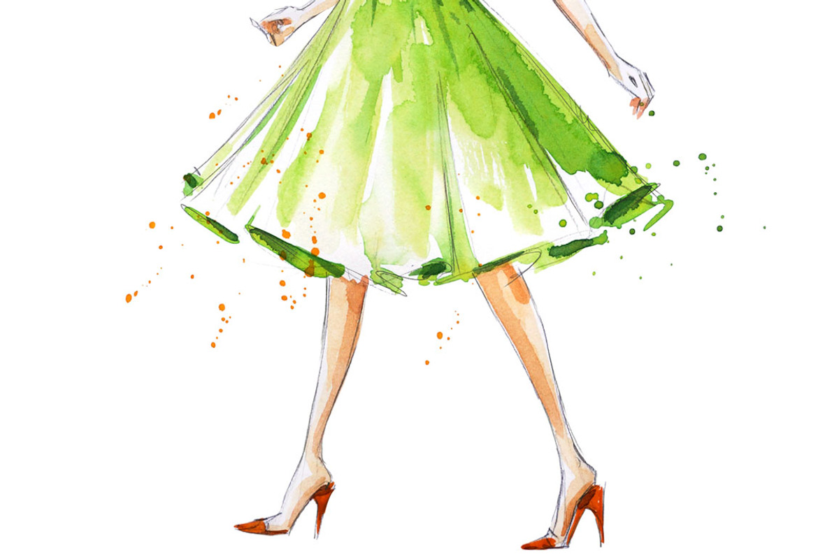 Watercolor fashion illustrations, an Illustration by Kamenuka (Photo 2 of 3)