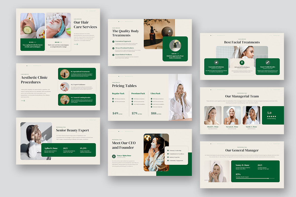 Bellina Beauty & Care Clinic PPT, a Presentation Template by kerismaker (Photo 5 of 10)