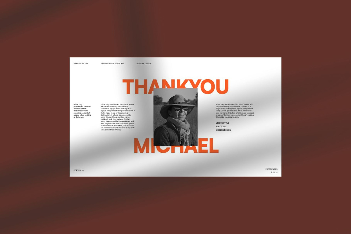 Michael - Brand Portfolio Keynote, a Presentation Template by Creatorism (Photo 9 of 9)