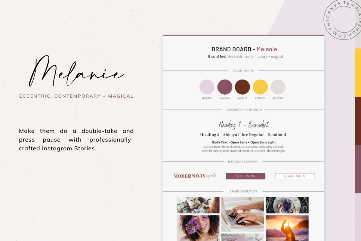 Melanie IG Stories Canva Templates, a Social Media Template by The Canva Template Shop (Photo 6 of 6)