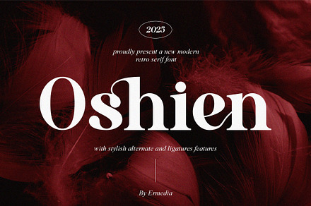 Oshien || Modern Serif Font