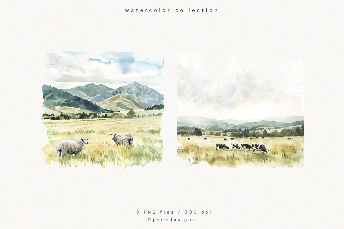 Farm Landscape, a Decorative Illustration by PeDe Designs (Photo 19 of 20)