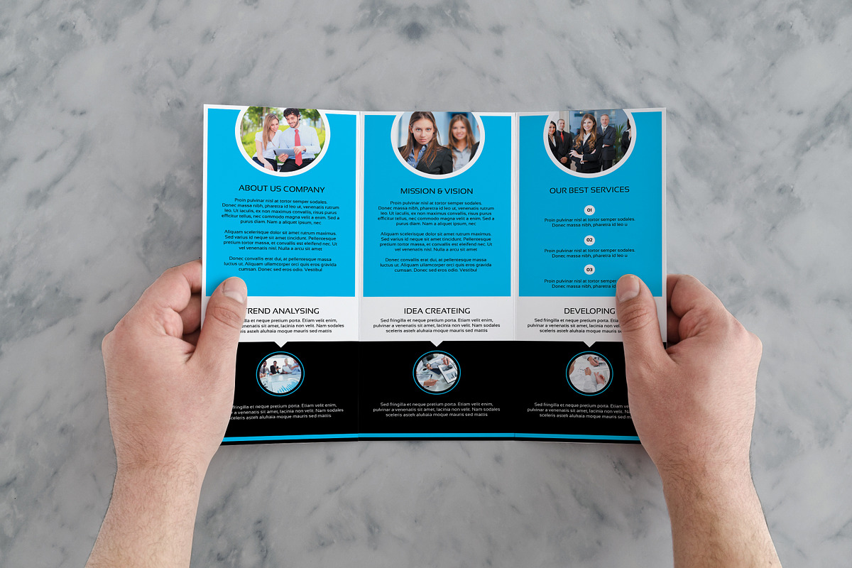 Business Trifold Brochure Template, a Brochure Template by SmmrDesign (Photo 4 of 5)