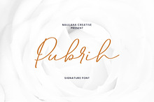 Pubrih Signature Font