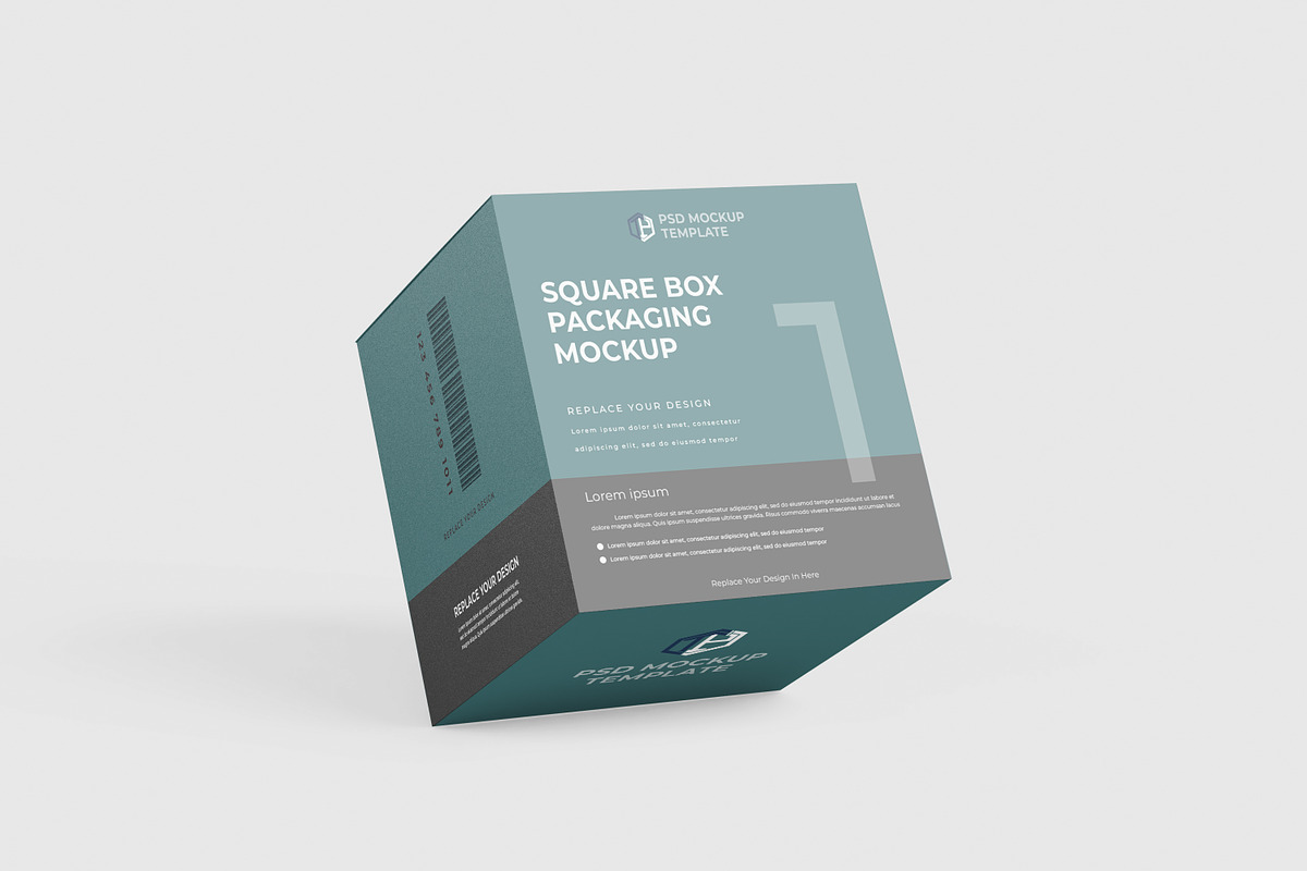 Square Box Mockup, a Packaging Mockup by tiyasprabawa (Photo 5 of 11)