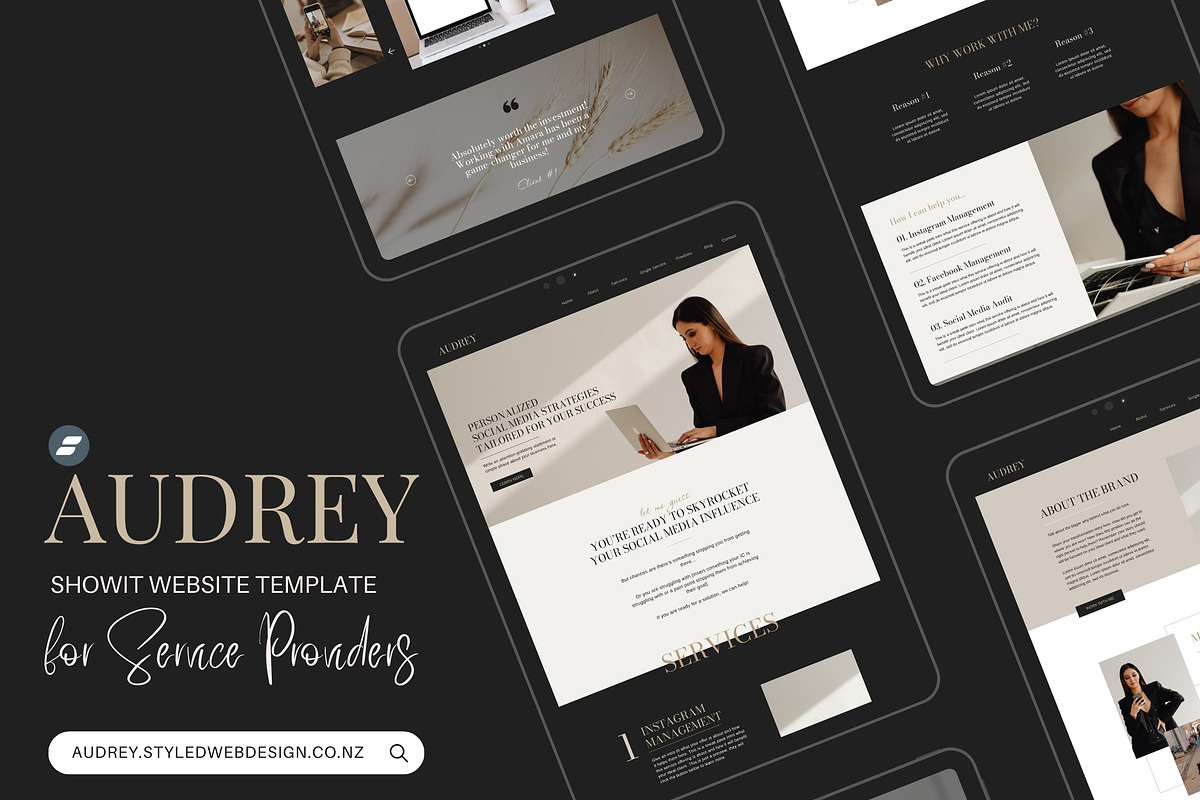 AUDREY | Luxury Showit Website, an App Template by Styled Web Shop (Photo 9 of 22)