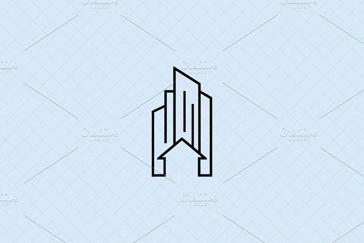 Minimalist Modern Building Icon, an Outline Icon by Vectorium Studio (Photo 1 of 4)