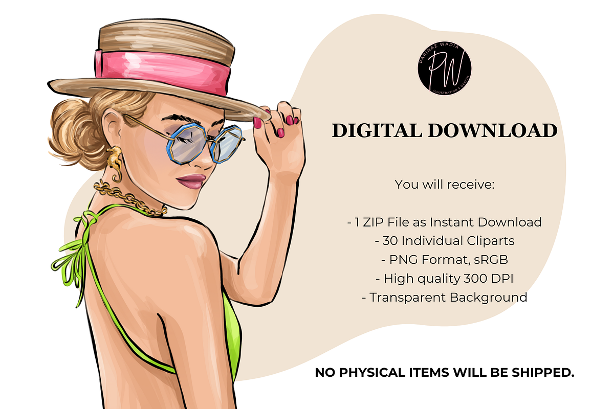 Fashion girls 54 clipart png, a Person Illustration by Parinaz Wadia Design (Photo 8 of 9)