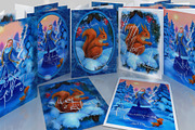 Winter Holidays Greeting Art Set, an Illustration by Eldar Zakirov's (Thumbnail 4 of 12)