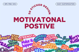 Positive Motivational Quotes Sticker