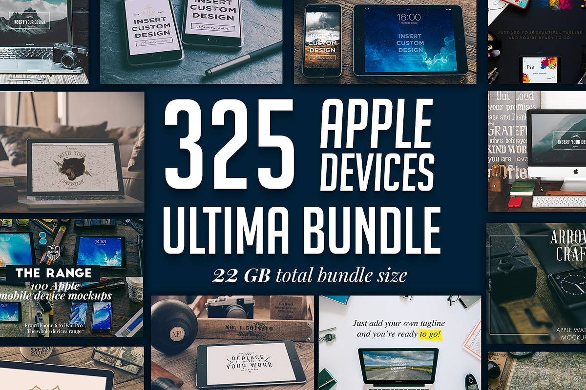 320 Apple Devices ULTIMA Bundle, an iPhone Mockup by Madebyvadim (Photo 1 of 6)