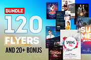 MEGA BUNDLE: 100+ Flyers Templates, a Flyer Template by PixelsDesign (Thumbnail 1 of 15)