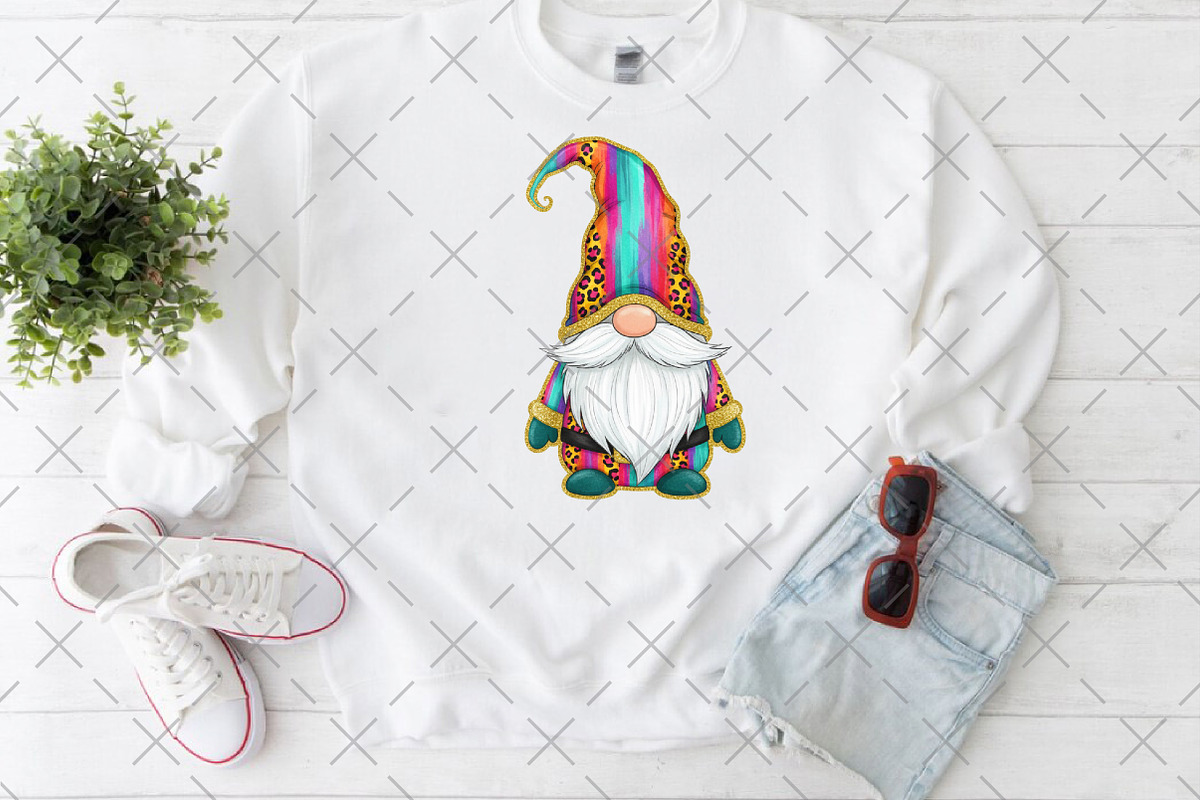 Christmas Gnome Glitter Brushstroke, an Illustration by Craft Nest (Photo 6 of 6)
