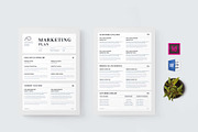 Marketing Plan | MS Word & Indesign, a Stationery Template by design_hut (Thumbnail 1 of 7)