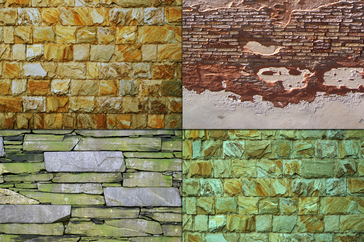 Brick Texture Backgrounds set of 10 preview 3