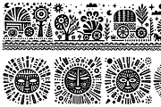 Vintage Flowers Folk Art, a Decorative Illustration by devastd (Thumbnail 15 of 28)