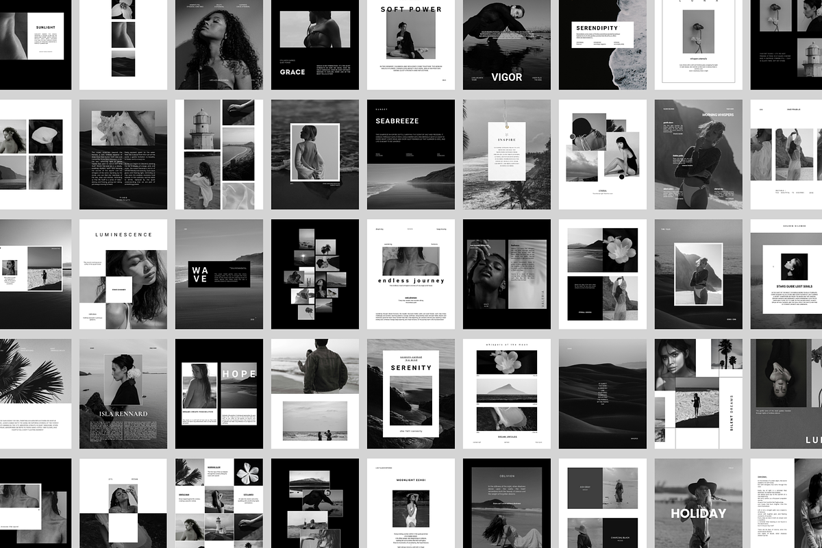 Canva minimal black and white posts, a Templates & Theme by Uyava Space (Photo 14 of 14)