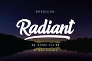 Radiant Script, a Script Font by great19 (Thumbnail 1 of 11)