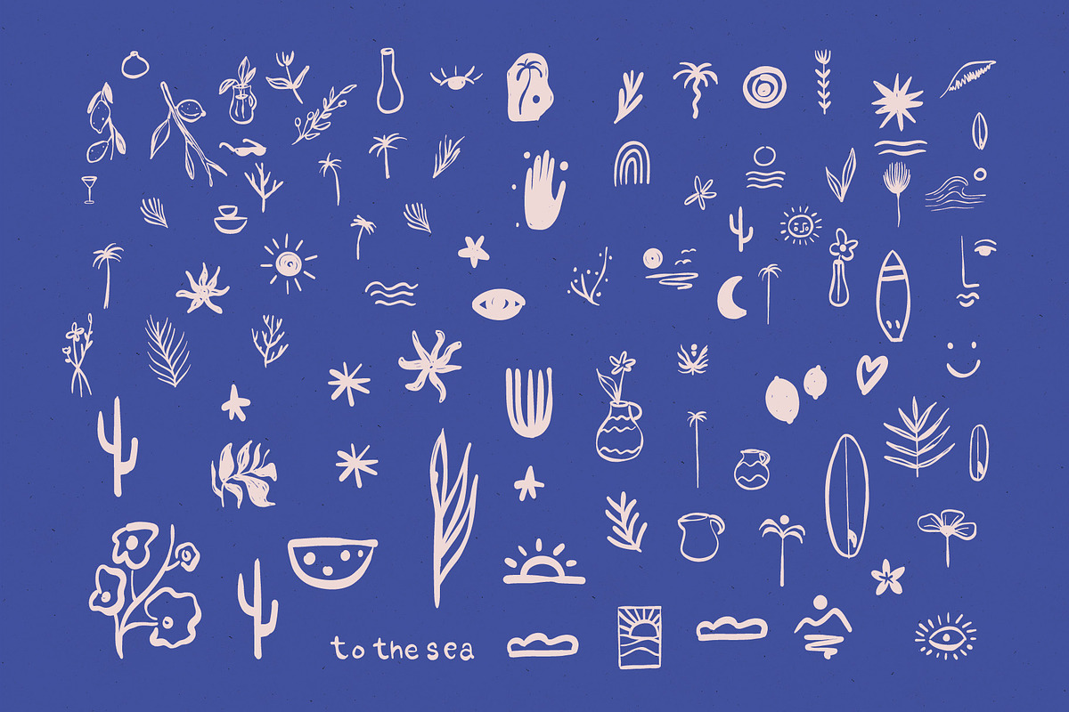 Sunny vibes vector illustrations, an Illustration by dicreate (Photo 3 of 11)