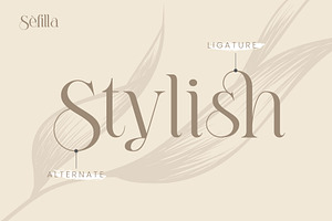 Sefilla Modern Stylistic Serif