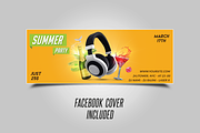 Summer Party Flyer, a Flyer Template by Jaisivakumar (Thumbnail 3 of 3)