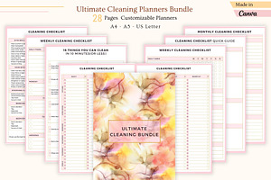 Ultimate Cleaning Planners Bundle