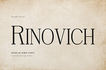 Rinovich | Display Serif Font