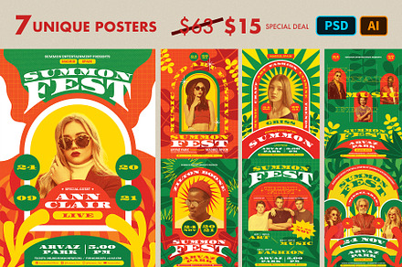 Creative Festival Poster Templates