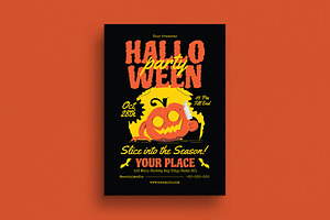 Retro Halloween Event Flyer, a Flyer Template by Guuver