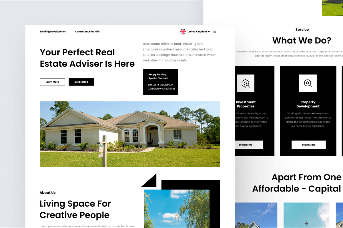 Bohofood- Real Estate Landing Page, a Landing Page Template by Annora Studio (Photo 5 of 5)