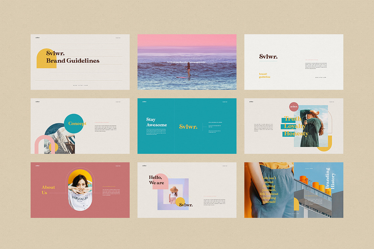 SVLWR - Powerpoint Brand Guidelines, a Presentation Template by notgreystudio (Photo 7 of 12)