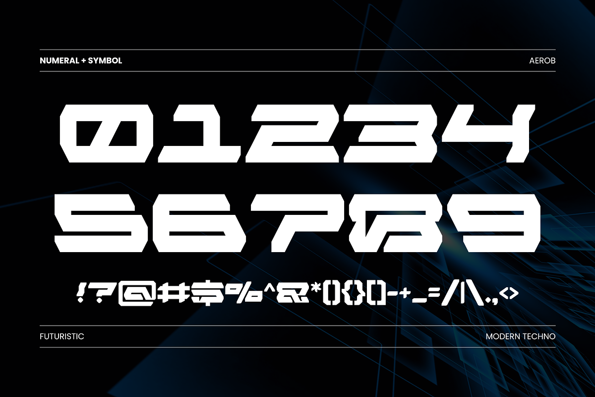 Modern Aerob-  Branding Logo Font, a Sans Serif Font by Nirmana Visual (Photo 3 of 7)