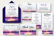 Sunset Lake Wedding Invitation Suite, an Invitation Template by Knotted Design (Thumbnail 1 of 4)