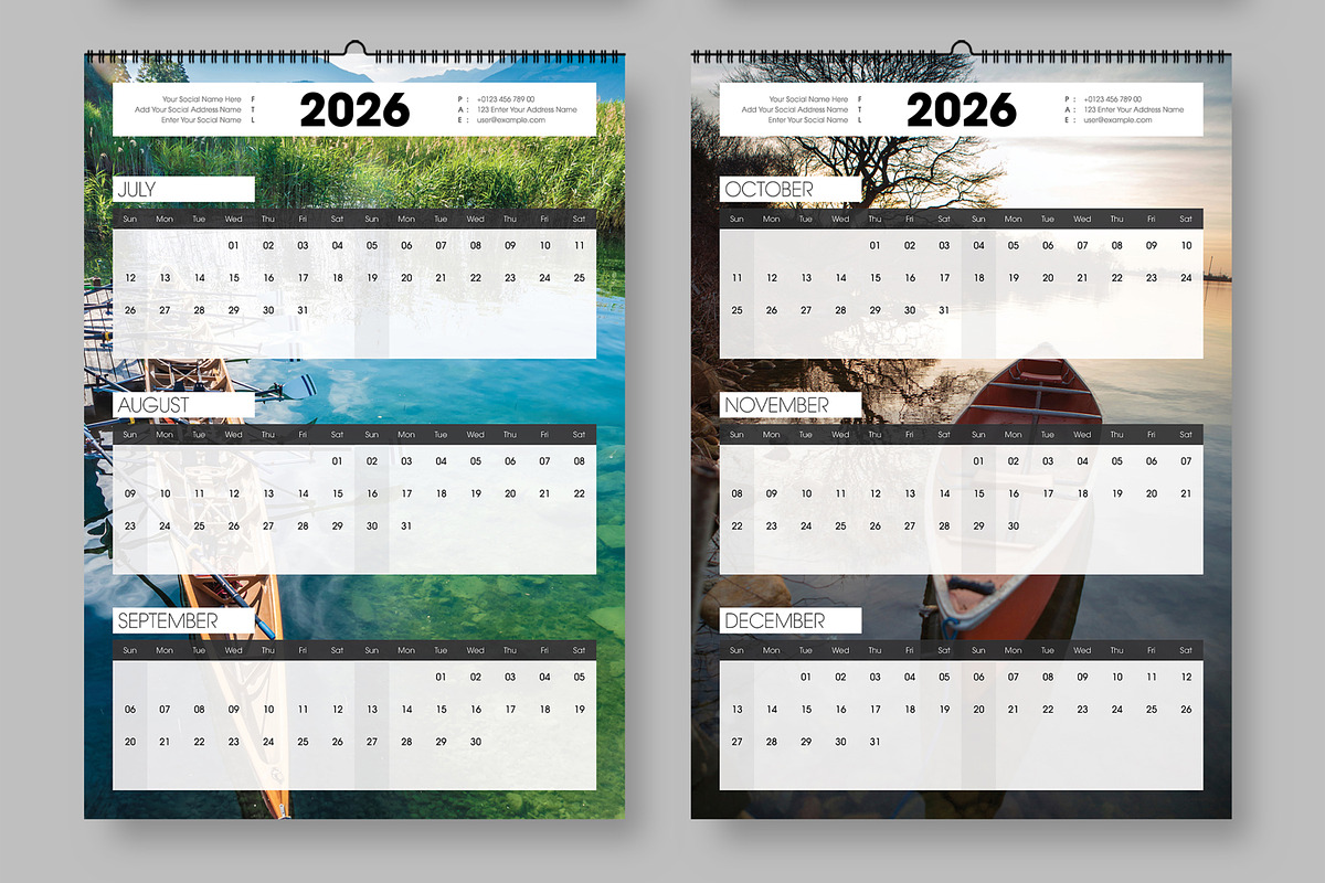 Clean And Minimal Calendar 2026 preview 3