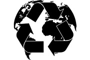 Earth Day Globe Silhouette Set, a Finance Illustration by Designer_Momina (Thumbnail 15 of 29)