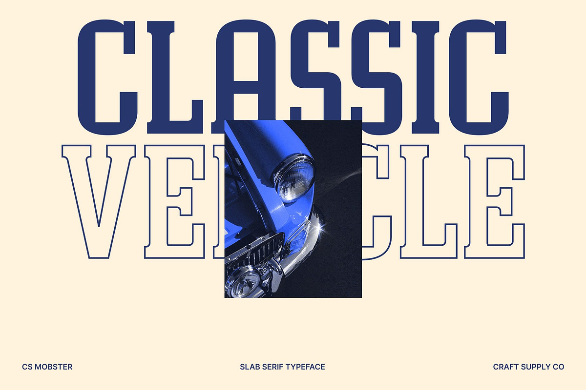 CS Mobster – Slab Serif Font, a Slab Serif Font by Craft Supply Co. (Photo 7 of 8)