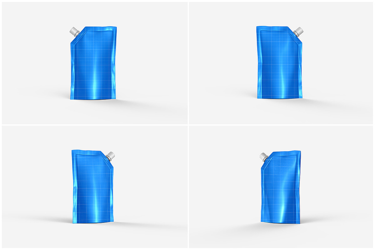 Doypack with Spout on Side Mockup, a Packaging Mockup by Illusiongraphic (Photo 23 of 25)