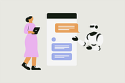 AI with Humanity Illustration, a Technology Illustration by Jump Studio (Thumbnail 4 of 10)