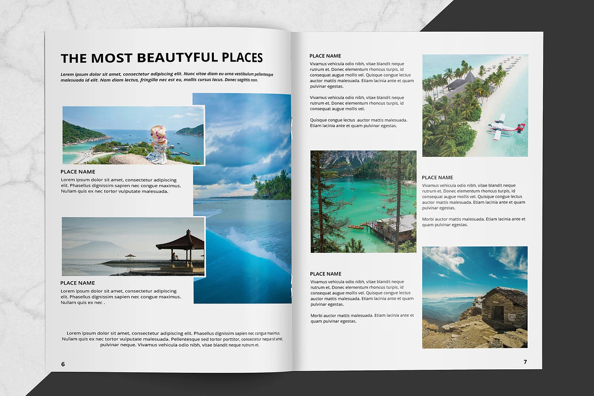 Travel Agency Brochure, a Brochure Template by Template Shop (Photo 3 of 6)
