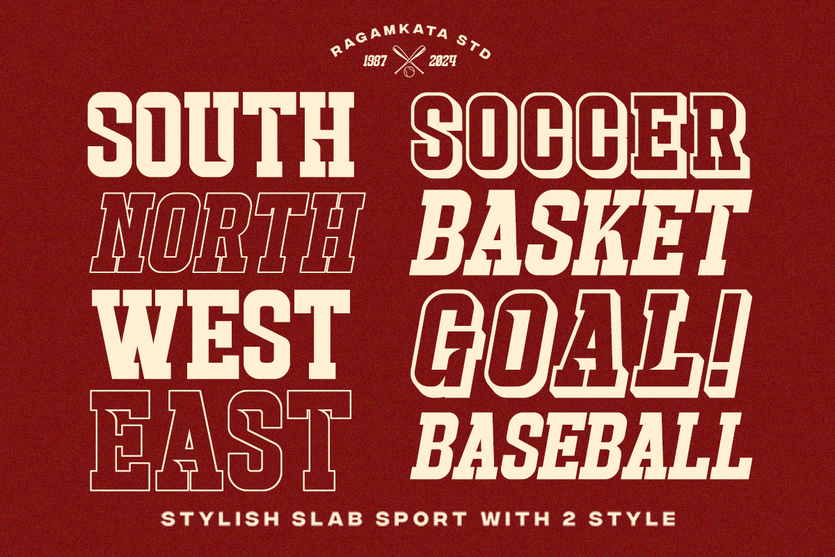 Strike Catch - Slab Sport Font, a Slab Serif Font by RagamKata (Photo 6 of 12)