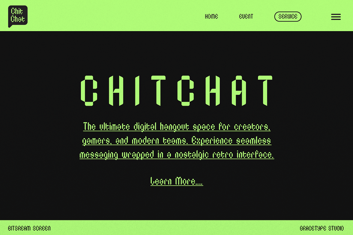 Bitstream Screen | Pixelated Font, a Sans Serif Font by gracetype_studio (Photo 6 of 12)