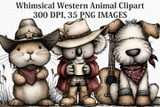Whimsical Western Animal Clipart, an Illustration by Canvas Craft (Thumbnail 1 of 7)