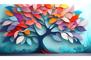A vibrant abstract tree with, an Abstract Photo by Igor Tichonow