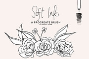 10 Drawing Ink Procreate Brushes, a Brush Add-On by The Pigeon Letters (Thumbnail 12 of 13)