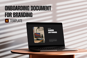 Branding onboarding document, a Presentation Template by Sary Studio